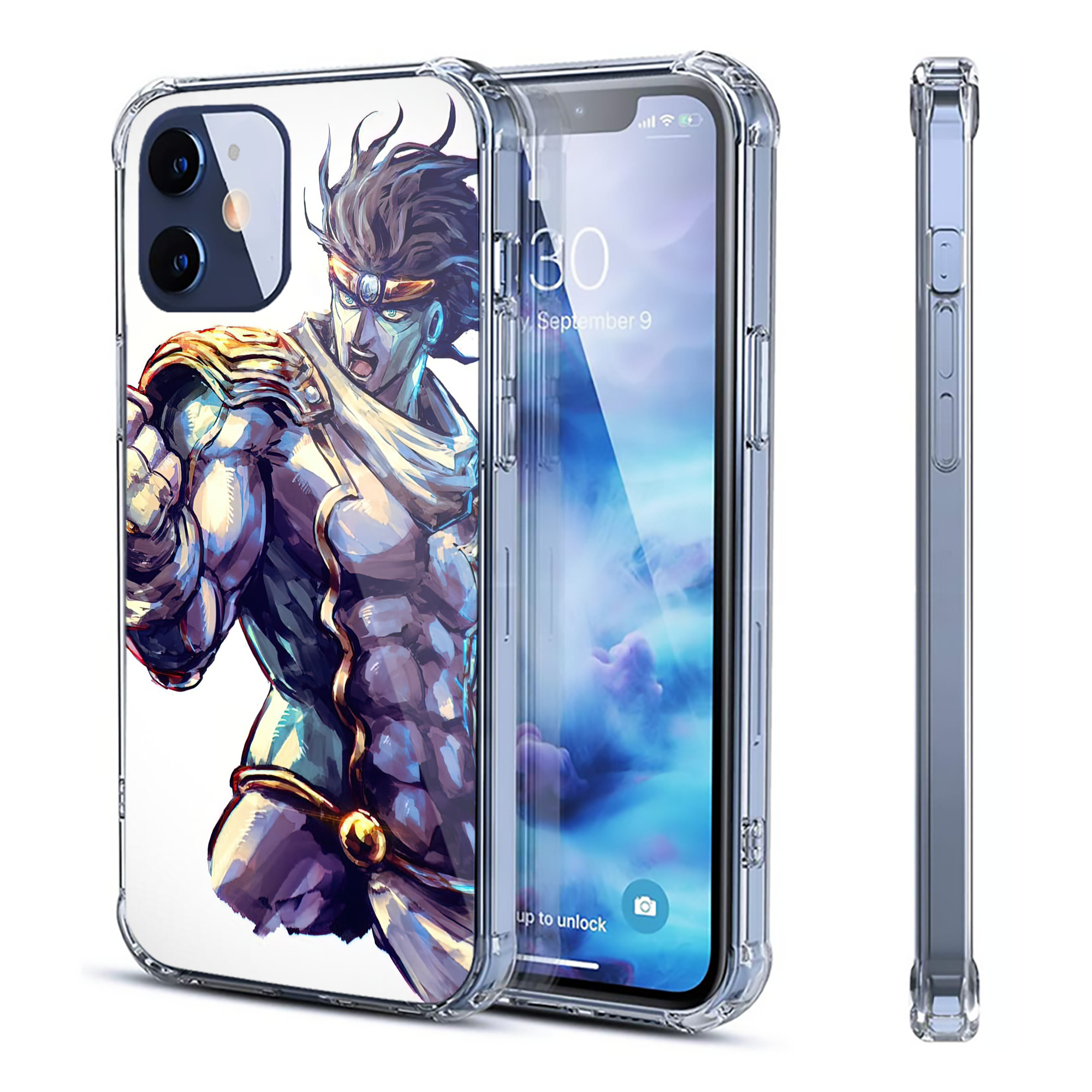 （画像用） ジョジョの奇妙な冒険 JoJo's Bizarre Adventure 【iPhone 12シリーズ対応】透明スマホケース（クリアソフトケース）